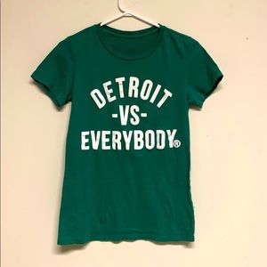 Detroit VS Everybody Women’s Green T-shirt